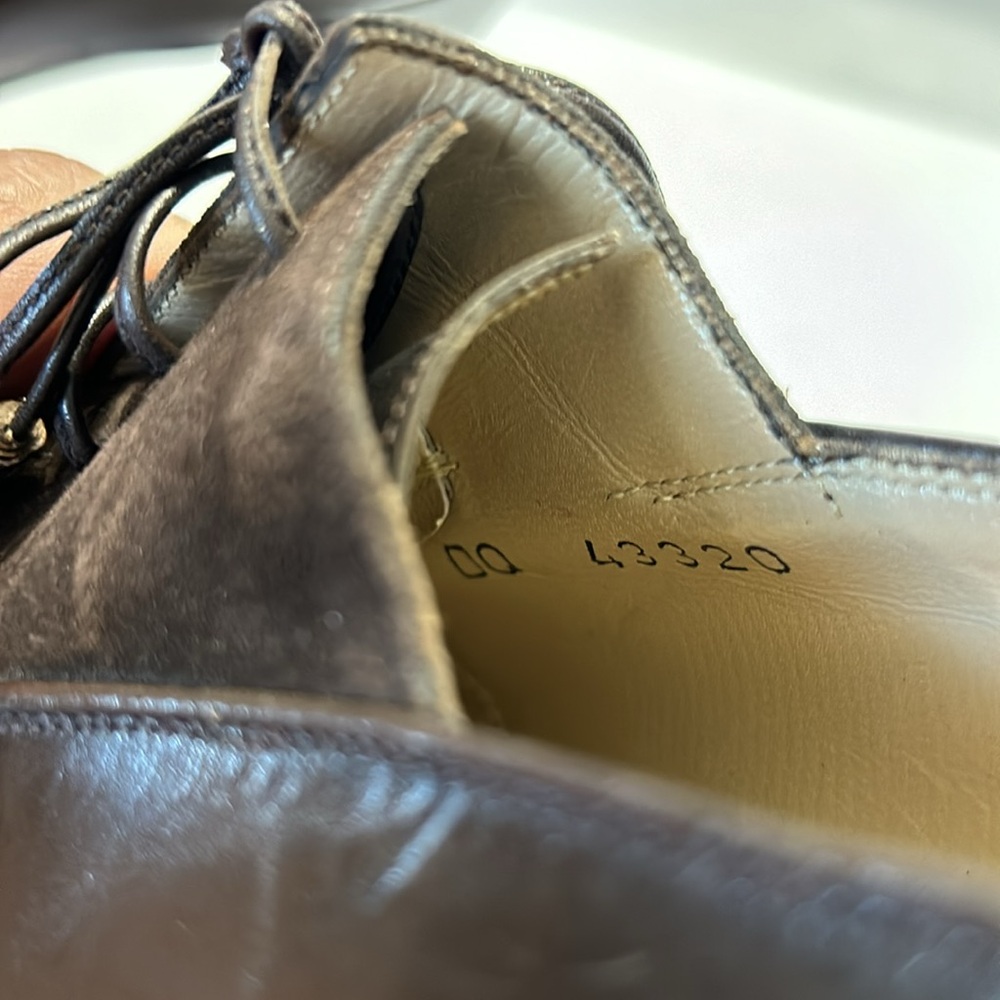 🔥NOT FOR SALE🔥Salvatore Ferragamo Brown Leather Heeled Oxford Style Lace Up Pump - Picture 11 of 16
